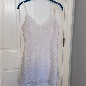 Abercrombie white lace tank dress